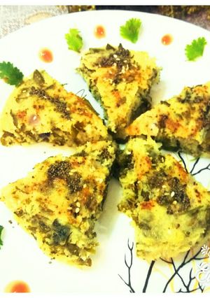 A picture of Rava Mathi Dhokla.