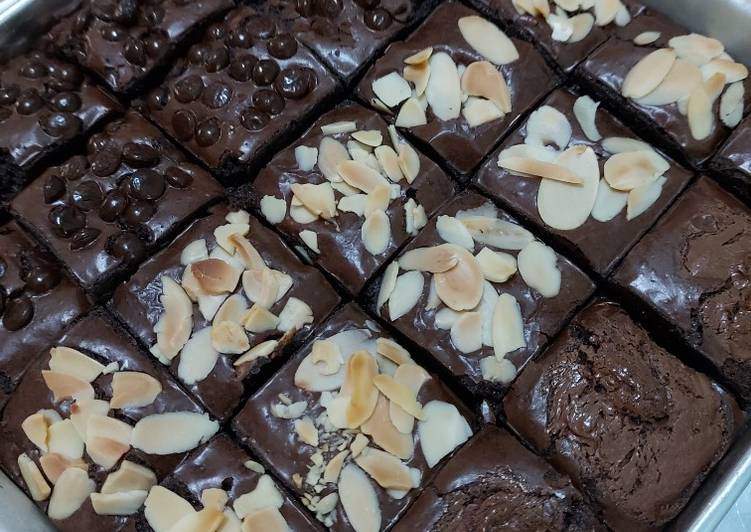 Resep Brownies fudy shiny crust Anti Gagal