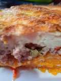 Pastel de carne con papa y calabacín