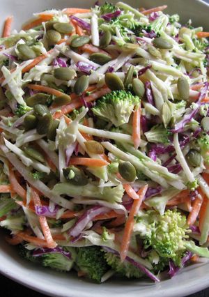 A picture of Broccoli Slaw with Creamy Dressing.