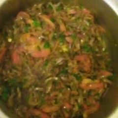 A picture of Fried dagaa(omena).