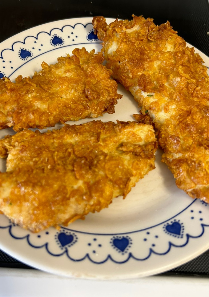 Una foto de Filetes de pollo crujientes en Airfryer