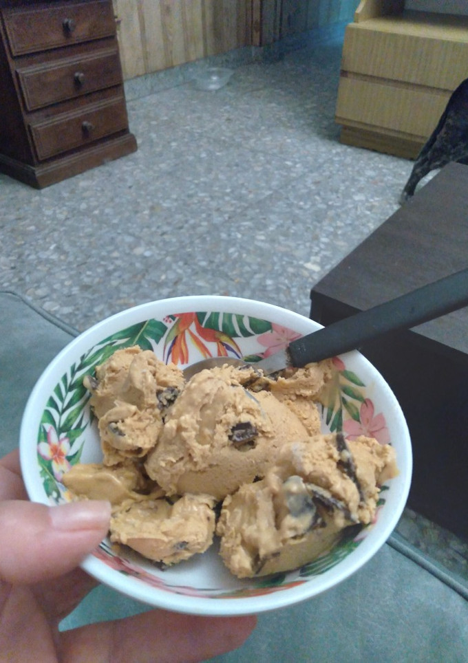 Una foto de Helado de dulce de leche