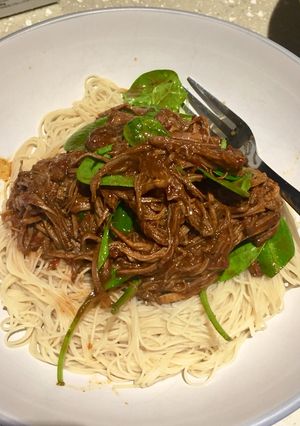 A picture of Slow Cooked Asian Spiced Beef Brisket.