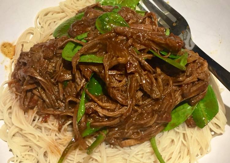 Simple Way to Make Any-night-of-the-week Slow Cooked Asian Spiced Beef Brisket