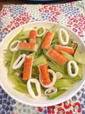 Celery with Squid and Crabstick