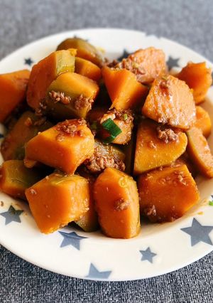 南瓜🎃肉末 的食譜成品照片