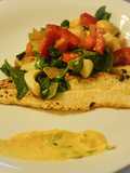 Pejerrey marinado, verduras y salsa de hierbas!!