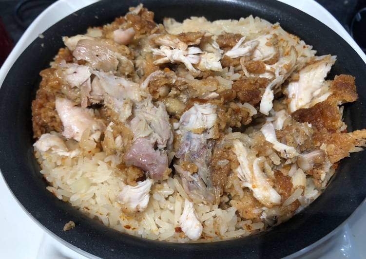 Cara Gampang Menyiapkan Nasi Ayam KFC rice cooker ENAK BANGET, pasti bikin ngiler Anti Gagal