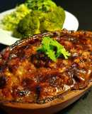 Pollo con pesto al horno cetogénico