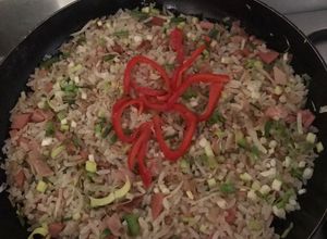 Una foto de Arroz chino falso