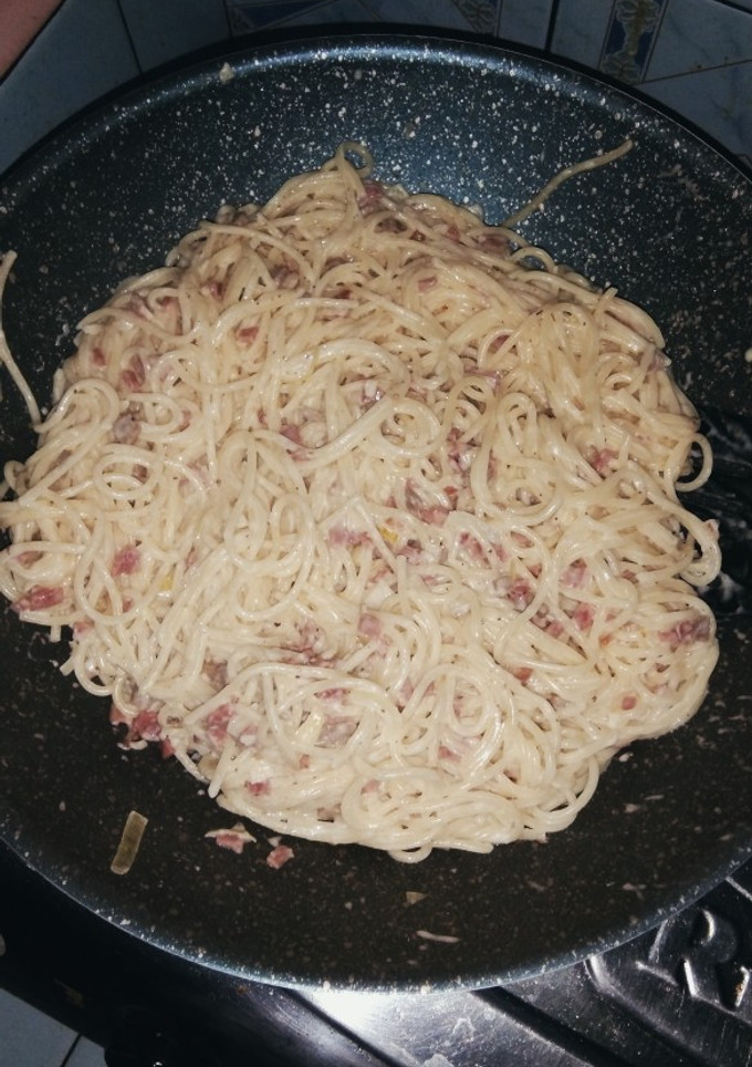 Foto resep Spaghetti Carbonara // Spaghetti Creamy