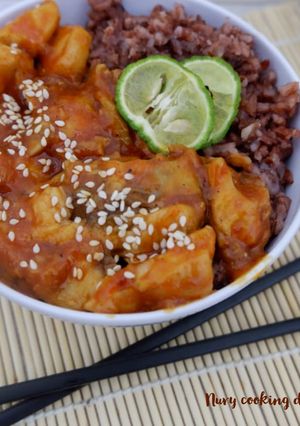 Foto resep THAI - CHICKEN &RED RICE BOWL