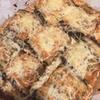 Berenjenas rellenas de morcillas & pimientos del piquillo
