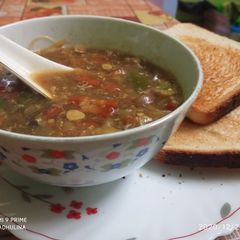 A picture of Vegetable soup.