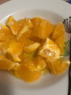 Una foto de Ensalada dulce de naranja