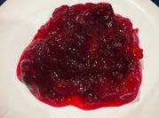 A picture of cranberry sauce
