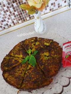 عکسی از دستور کوکو کدو سبز کم هزینه و به صرفه 😍
