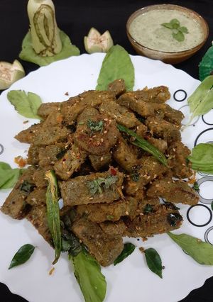 A picture of Spinach Muthiya.