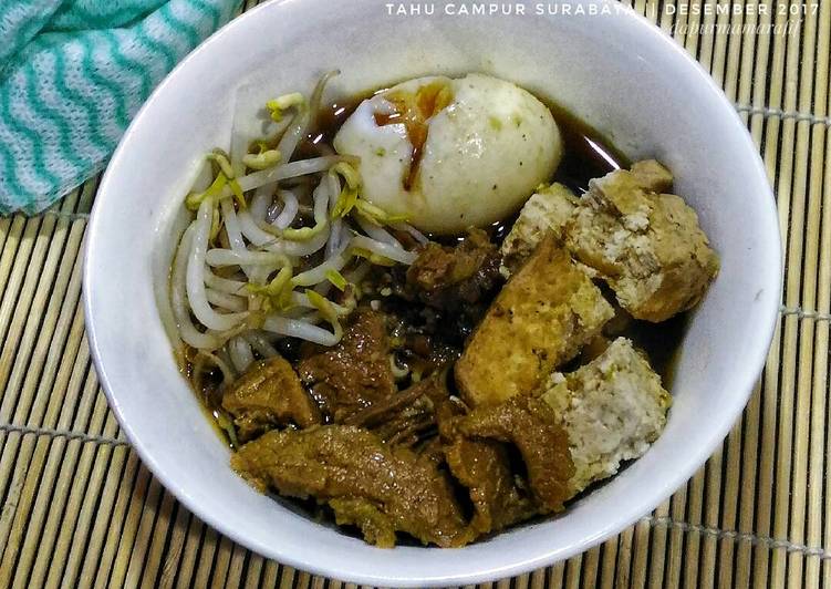 Resep Tahu campur surabaya Anti Gagal