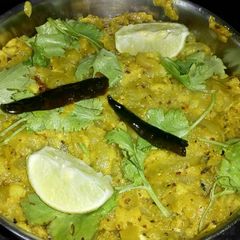 A picture of Chichinge Chhechki (Fried Snake Gourd).