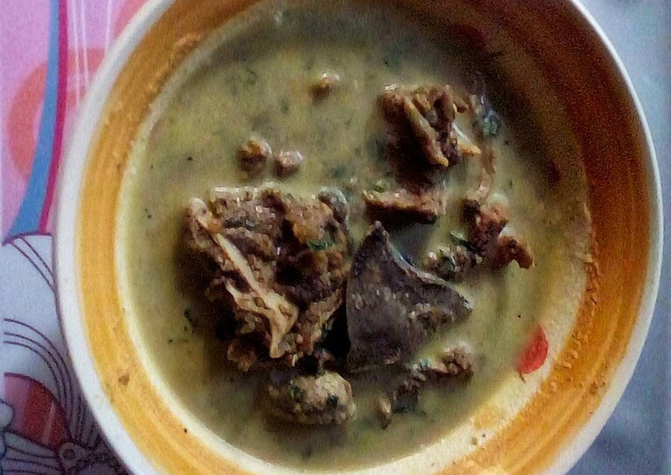 Seafood Chevon Offals Pepper soup