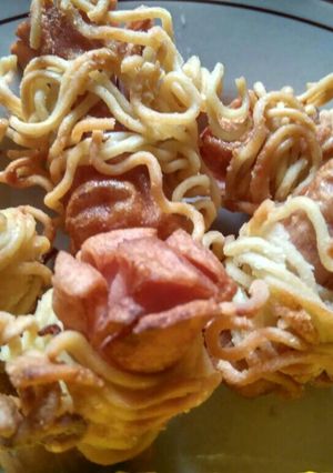 Foto resep Mie sosis garing
