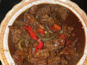 Gambar slice beef black pepper
