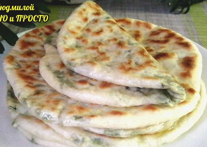 Лепешки С Зеленью На Сковороде Фото