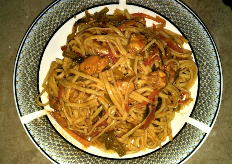 Recipe of Super Quick Homemade Chicken ChOW Mein