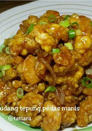 Foto resep UDANG tepung pedas manis