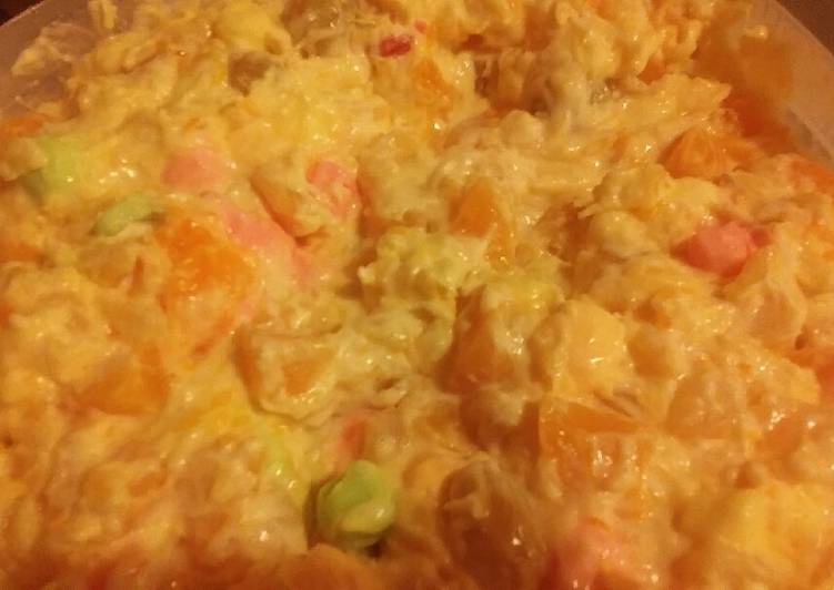 Fluffy creamy fruit salad Fluffy creamy fruit salad