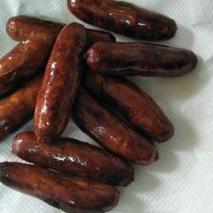 A picture of Fried sausages.