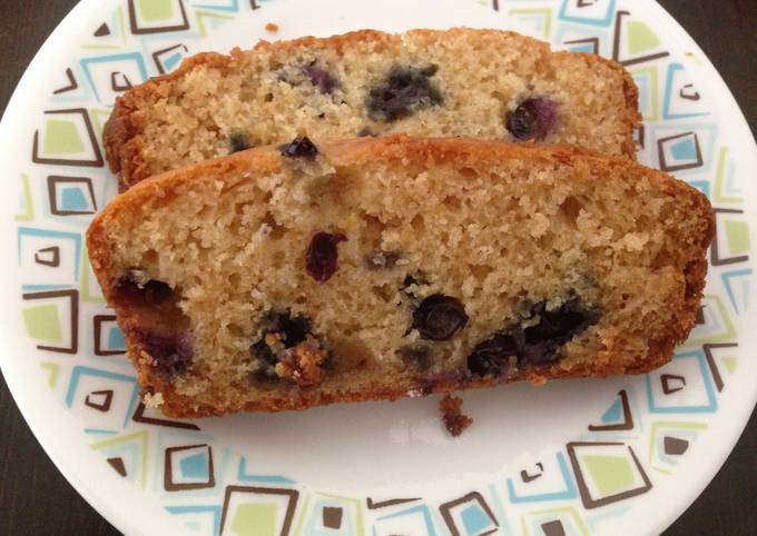 eggless blueberry yogurt cake recipe main photo