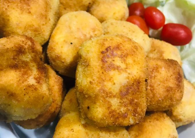 Croquetas cremosas de jamón, arroz y parmesano ❤️
