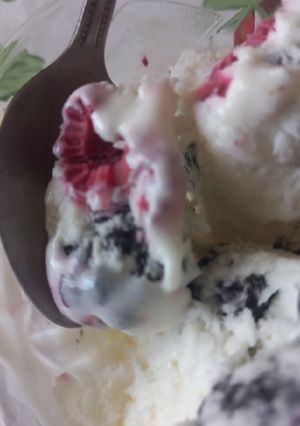 Una foto de Helado de crema