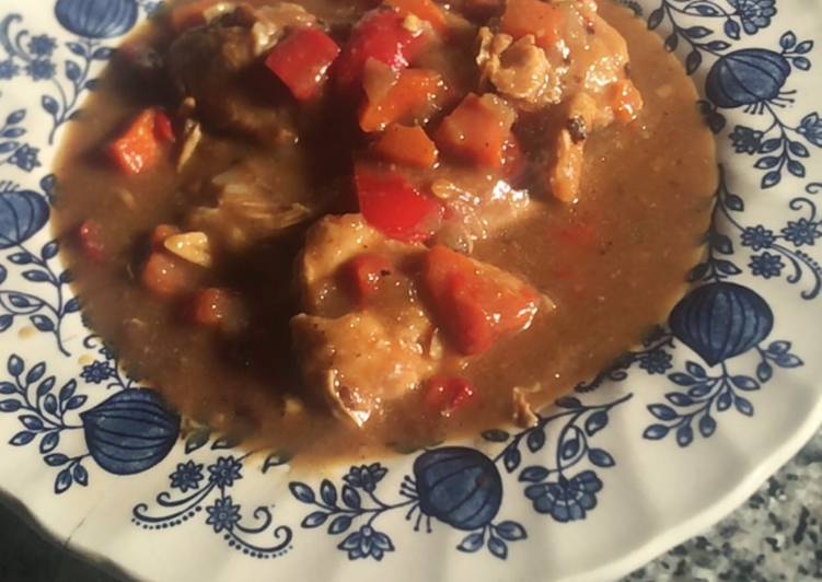 Pollo a la cerveza negra