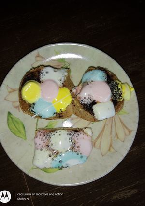 Una foto de Postre de Pan tostado y masmellos