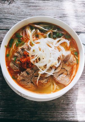 Hình của món Bún bò.