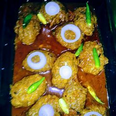 Beef kabab curry A picture of Beef kabab curry.