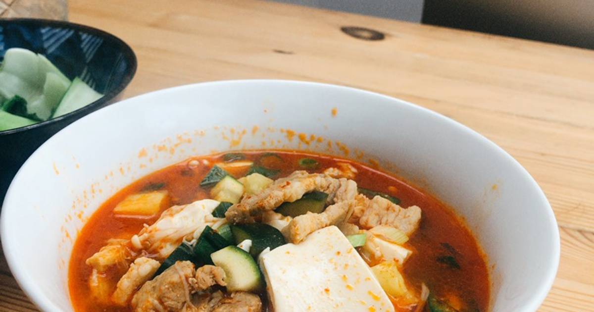 Doenjang Jigae Soybean Paste Stew Recipe By Diff Lim Cookpad