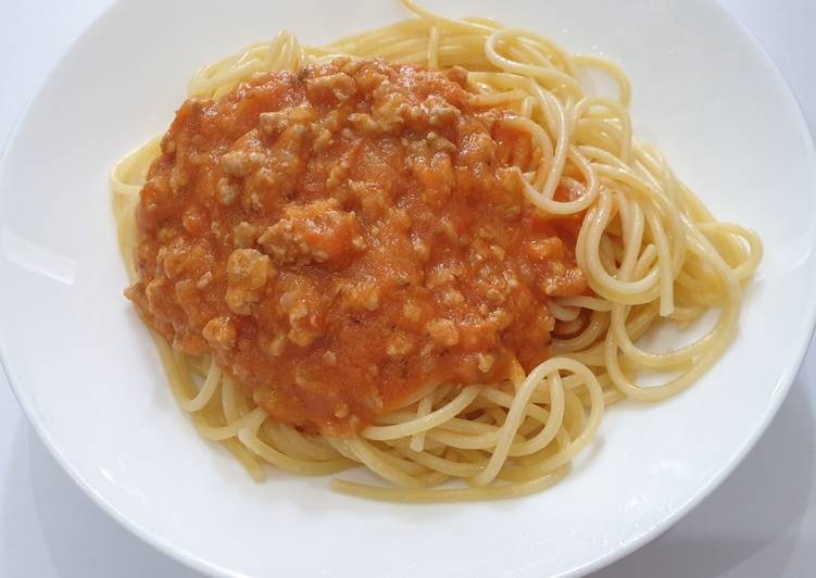 Spagethi Bolognaise dengan Homemade Tomato Sauce