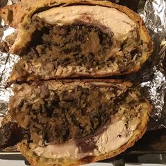 A picture of California Farm Wild Rice Sage Stuffed Cornish Hens.