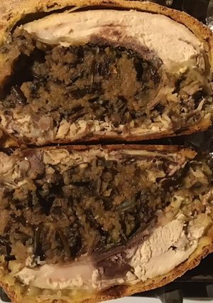 A picture of California Farm Wild Rice Sage Stuffed Cornish Hens.