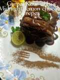 Midnight lemon chocolate crepes -"A zesty, indulgent dessert"
