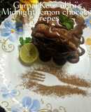 Midnight lemon chocolate crepes -"A zesty, indulgent dessert"