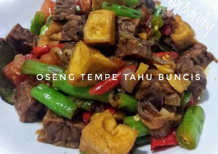 Resep: Di RumahOseng tahu tempe buncis