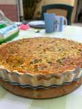 Quiche de calabacín y jamón cocido
