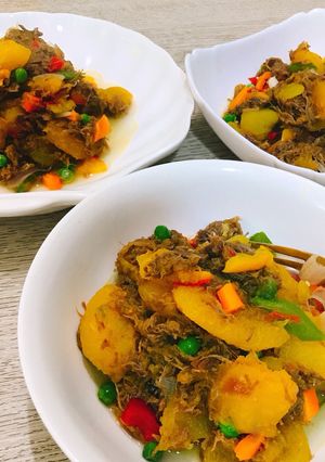 A picture of Meaty Pumpkin porridge.