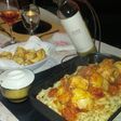 Tallarines de huevos caseros con tuco con pollo
